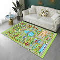 Highway City Child Playmat Traffic Playroom Carpet  Non-slip Floor Mat