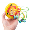 Baby Montessori Educational Math Toy Kids Circles Bead Wire Maze Roller Coaster for Children Montessori