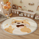 Space Planet Rocket Cartoon Anime Pattern Printed Carpet, Kids' Play Mat, Study Room Floor Mat, Living Room Decorative Mat