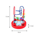 Baby Montessori Educational Math Toy Kids Circles Bead Wire Maze Roller Coaster for Children Montessori