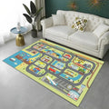 Highway City Child Playmat Traffic Playroom Carpet  Non-slip Floor Mat