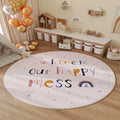 Space Planet Rocket Cartoon Anime Pattern Printed Carpet, Kids' Play Mat, Study Room Floor Mat, Living Room Decorative Mat