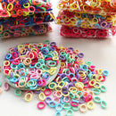 100/300/500Pcs Hair Bands for Children Colorful Nylon Scrunchie Hair Ties Rubber Band Kids Elastic Leagues.