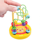 Baby Montessori Educational Math Toy Kids Circles Bead Wire Maze Roller Coaster for Children Montessori