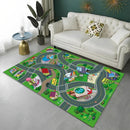 Highway City Child Playmat Traffic Playroom Carpet  Non-slip Floor Mat