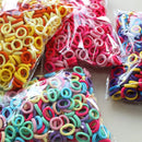 100/300/500Pcs Hair Bands for Children Colorful Nylon Scrunchie Hair Ties Rubber Band Kids Elastic Leagues.