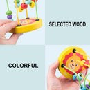 Baby Montessori Educational Math Toy Kids Circles Bead Wire Maze Roller Coaster for Children Montessori