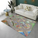 Highway City Child Playmat Traffic Playroom Carpet  Non-slip Floor Mat