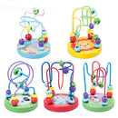 Baby Montessori Educational Math Toy Kids Circles Bead Wire Maze Roller Coaster for Children Montessori