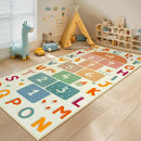 Washable Hopscotch Rug for Kids – Colorful Educational Rug with Alphabet and Numbers