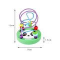 Baby Montessori Educational Math Toy Kids Circles Bead Wire Maze Roller Coaster for Children Montessori