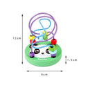 Baby Montessori Educational Math Toy Kids Circles Bead Wire Maze Roller Coaster for Children Montessori