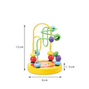 Baby Montessori Educational Math Toy Kids Circles Bead Wire Maze Roller Coaster for Children Montessori