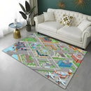 Highway City Child Playmat Traffic Playroom Carpet  Non-slip Floor Mat